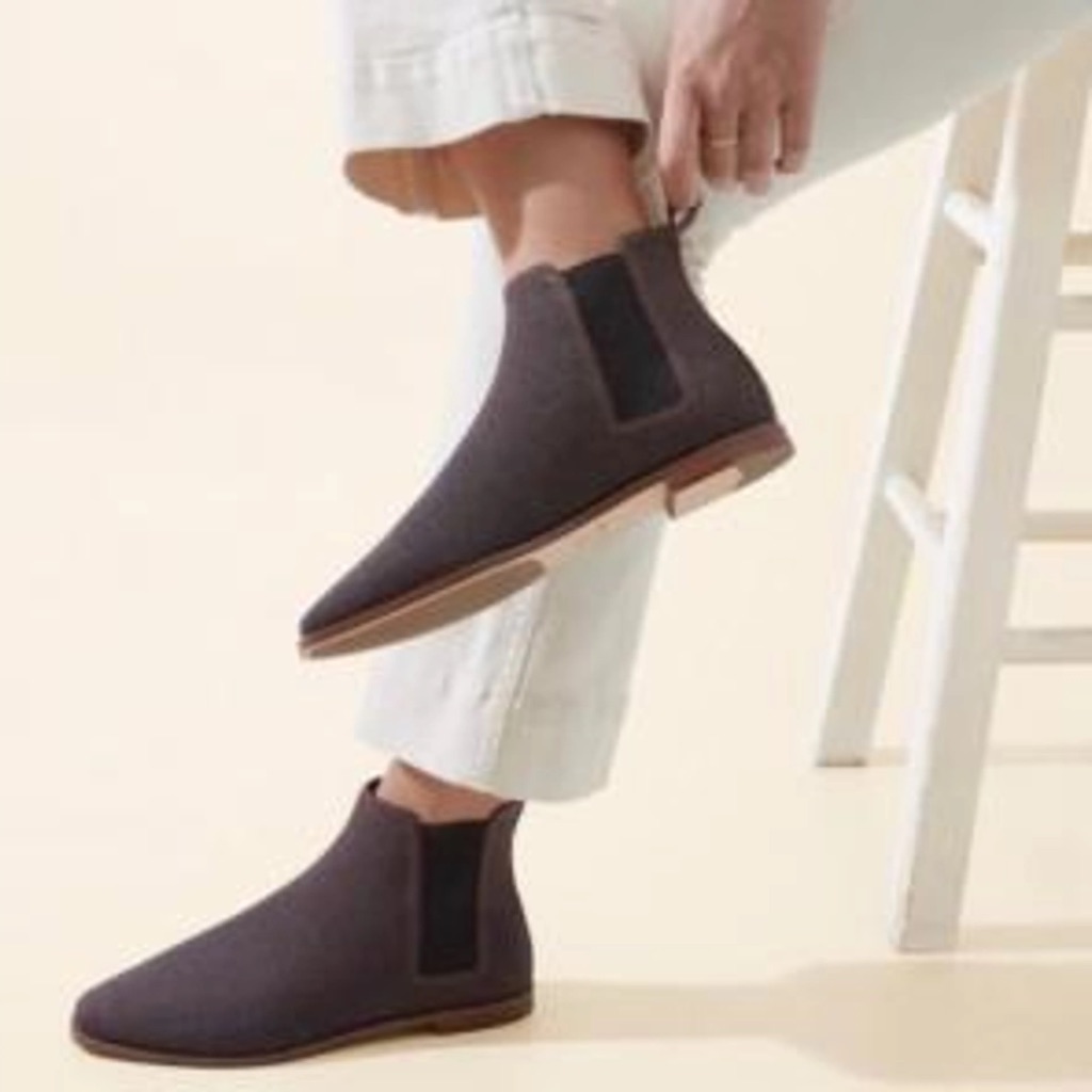 Rothy’s The Merino Wool Ankle Boot In Brown Women’s Size 10 Like New